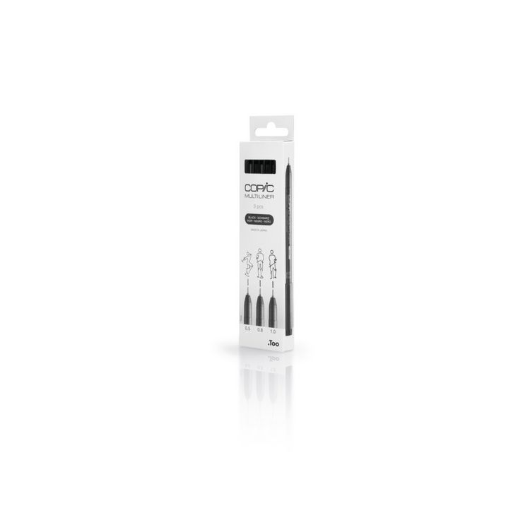Produktbild: Copic Multiliner-Set schwarz 0.5mm/0.8mm/1.0mm 3 St&uuml;ck