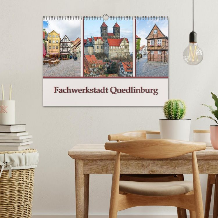 Produktbild: Fachwerkstadt Quedlinburg (Wandkalender 2026 DIN A3 quer), CALVENDO Monatskalender