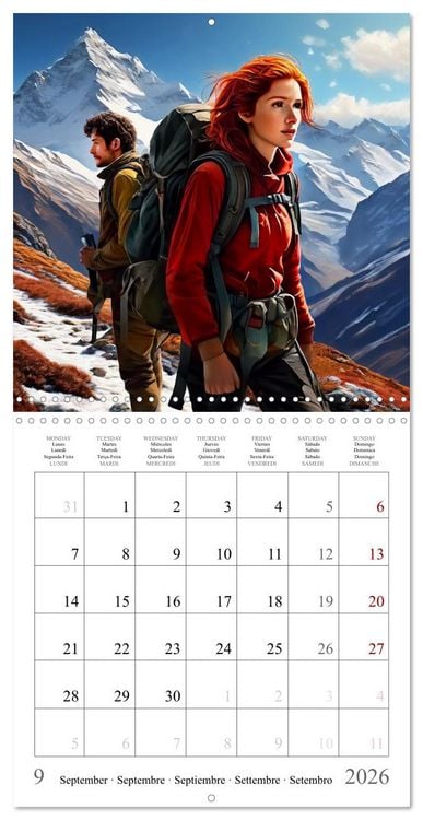 Produktbild: Mountains New Adventure (Wall Calendar 2026 12 &times; 12 Inch) CALVENDO 12 Month Wall Calendar