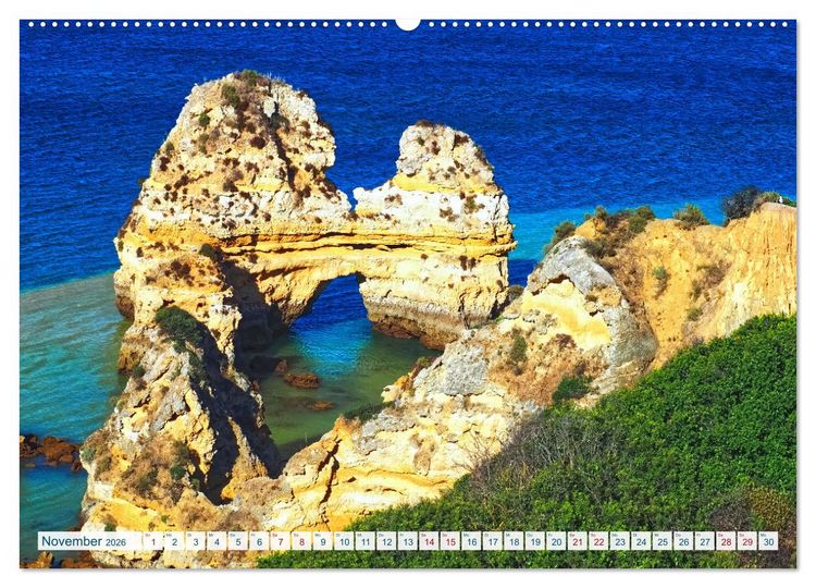 Produktbild: Algarve verliebt (Wandkalender 2026 DIN A2 quer), CALVENDO Monatskalender