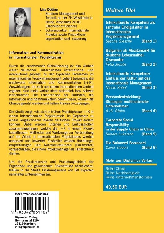 Produktbild: Information und Kommunikation in internationalen Projektteams