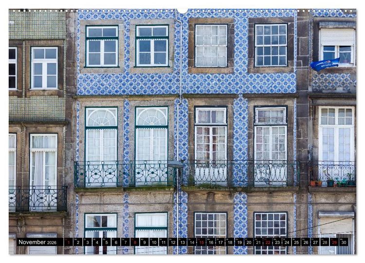 Produktbild: Porto - Die Handelsstadt am Douro (hochwertiger Premium Wandkalender 2026 DIN A2 quer), Kunstdruck in Hochglanz