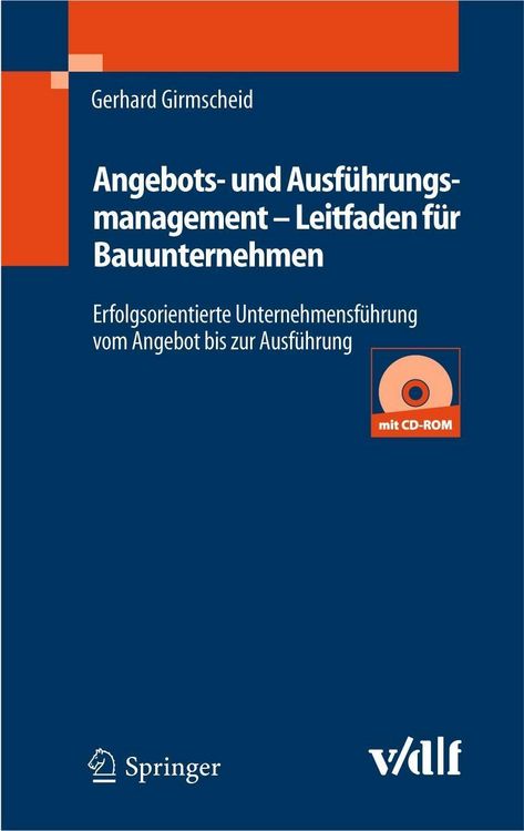 Produktbild: Angebots- und Ausf&uuml;hrungsmanagement - Leitfaden f&uuml;r Bauunternehmen