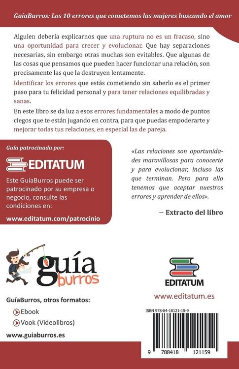 Produktbild: Gu&iacute;aBurros Los 10 errores que cometen las mujeres buscando el amor: Y sin saberlo nos alejan de &eacute;l