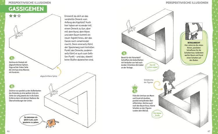 Produktbild: Die Kunst des Zeichnens f&uuml;r Kinder Zeichenschule - Optische T&auml;uschung