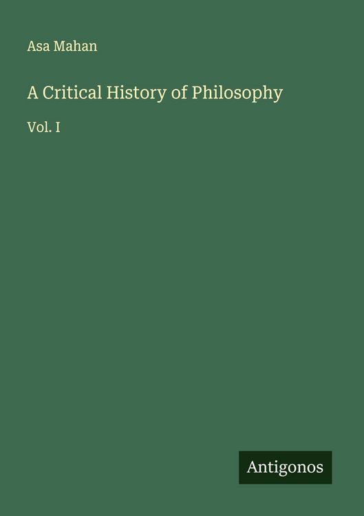 Produktbild: A Critical History of Philosophy