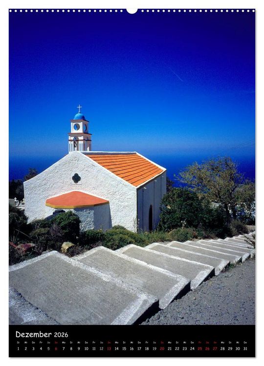 Produktbild: KRETA (hochwertiger Premium Wandkalender 2026 DIN A2 hoch), Kunstdruck in Hochglanz