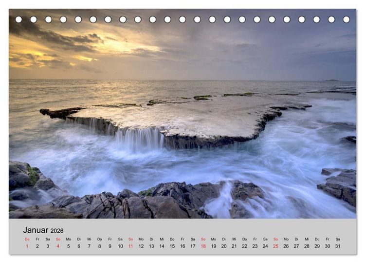 Produktbild: Am Meer. Sehnsucht Wasser (Tischkalender 2026 DIN A5 quer), CALVENDO Monatskalender
