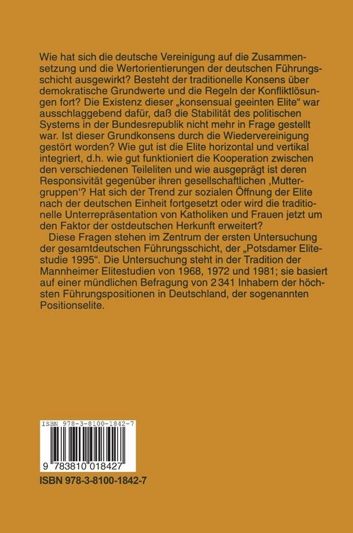 Produktbild: Eliten in Deutschland