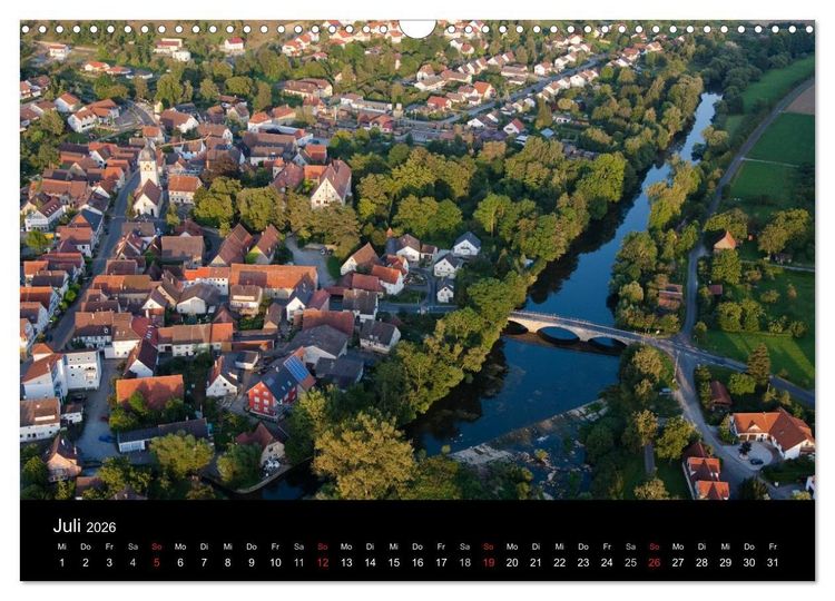 Produktbild: Hohenlohe von oben (Wandkalender 2026 DIN A3 quer), CALVENDO Monatskalender