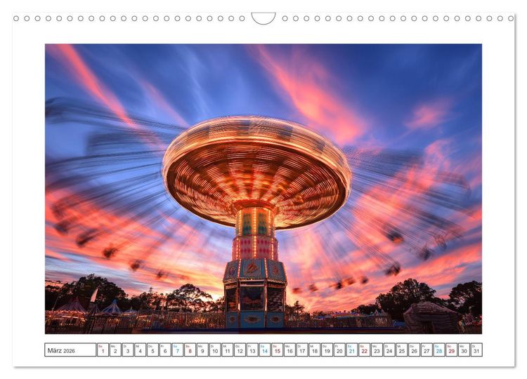 Produktbild: Farbst&uuml;rme der Nacht (Wandkalender 2026 DIN A3 quer), CALVENDO Monatskalender