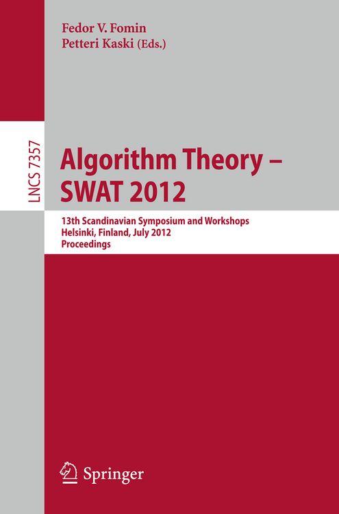 Produktbild: Algorithm Theory -- SWAT 2012