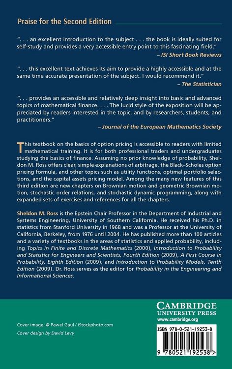 Produktbild: An Elementary Introduction to Mathematical Finance