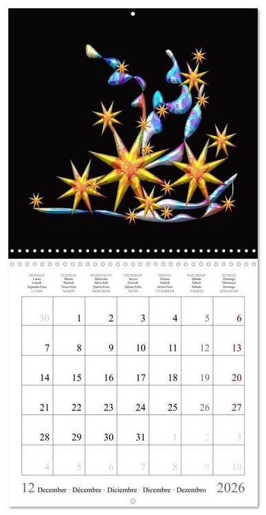 Produktbild: Une harmonie color&eacute;e (Calendrier mural carr&eacute; 2026 30x30 cm) Calendrier double avec une page pour vos prises de notes