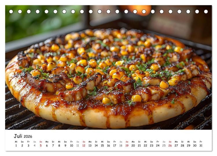 Produktbild: Pizza geht immer - Zu jeder Jahreszeit (Tischkalender 2026 DIN A5 quer), CALVENDO Monatskalender