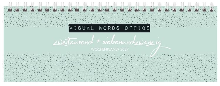 Produktbild: Tischquerkalender Visual Words Office 2027