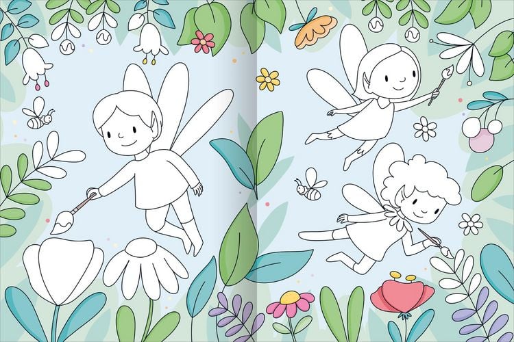 Produktbild: Mein gro&szlig;es buntes Malbuch &ndash; Feen