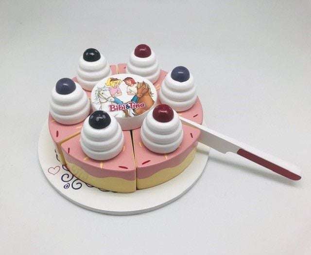 Produktbild: Torte Bibi und Tina zum schneiden aus Holz