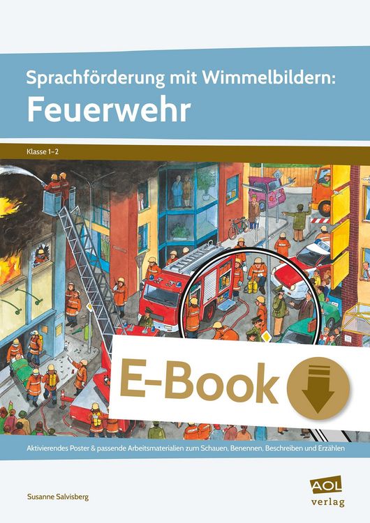 Produktbild: Sprachf&ouml;rderung mit Wimmelbildern: Feuerwehr