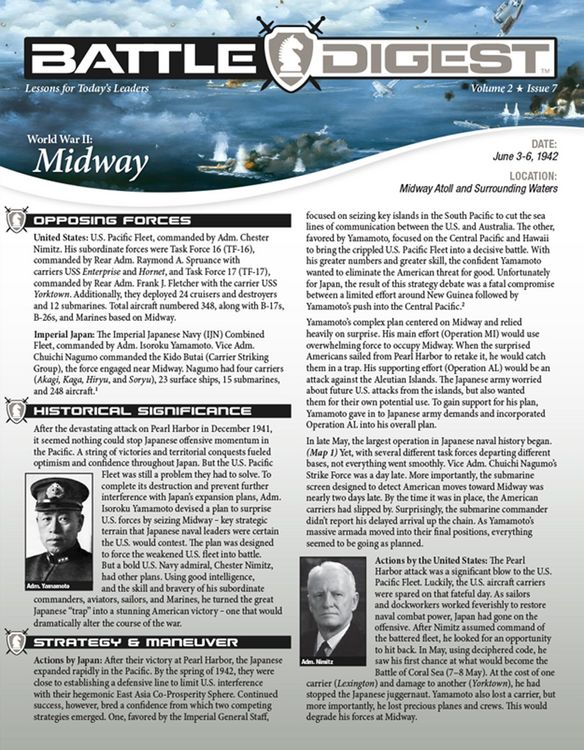 Produktbild: Battle Digest: Midway