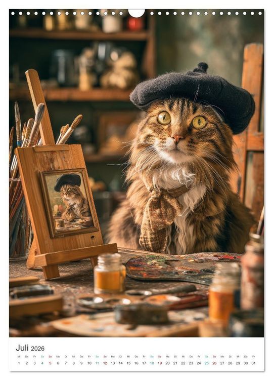 Produktbild: Katzen gegen Alltag (Wandkalender 2026 DIN A3 hoch), CALVENDO Monatskalender