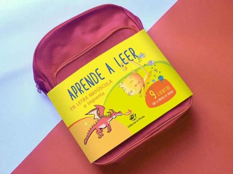 Produktbild: Cuentos para aprender a leer en letra may&uacute;scula y de imprenta : 9 cuentos infantiles con una mochila de regalo