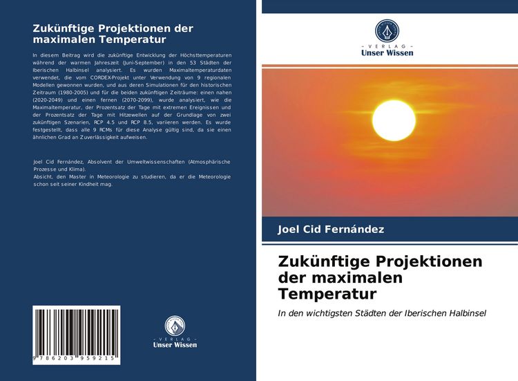 Produktbild: Zuk&uuml;nftige Projektionen der maximalen Temperatur