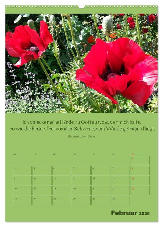 Produktbild: Erkenntnis und Weisheit - Hildegard von Bingen (hochwertiger Premium Wandkalender 2026 DIN A2 hoch), Kunstdruck in Hochglanz