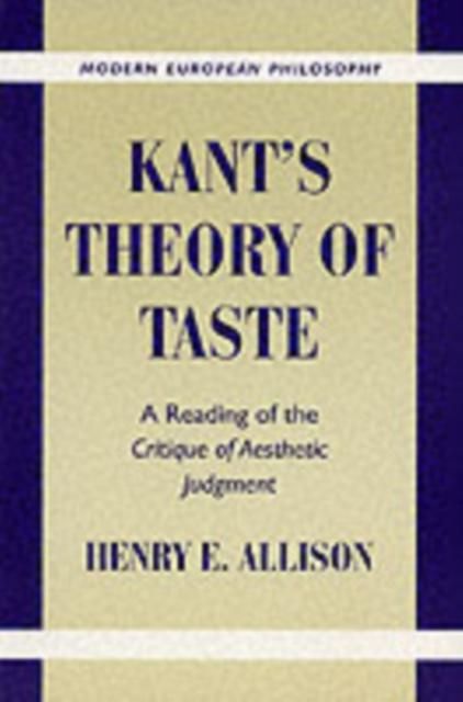 Produktbild: Kant's Theory of Taste
