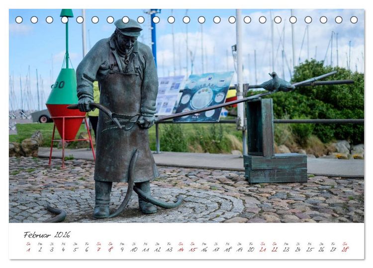 Produktbild: Maasholm - der Fischerort an Schlei und Ostsee (Tischkalender 2026 DIN A5 quer), CALVENDO Monatskalender