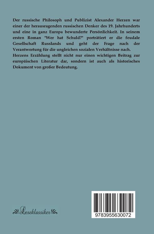 Produktbild: Wer hat Schuld?