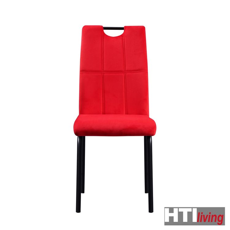 Produktbild: HTI-Living Stuhl Denton Velvet rot Stuhl Denton Velvet rot