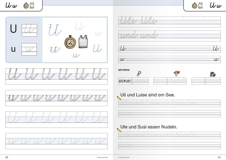 Produktbild: Ich kann die Schreibschrift + &Uuml;bungsheft zu den Buchstabenverbindungen - Vereinfachte Ausgangsschrift - 2 Hefte