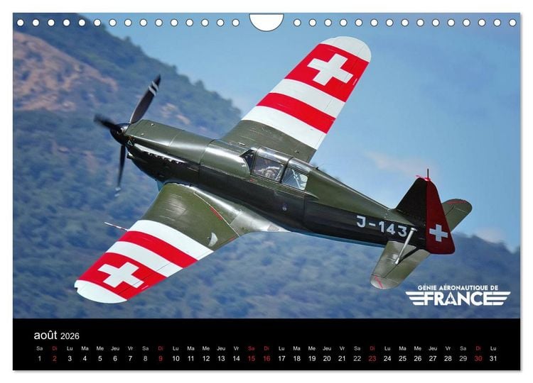 Produktbild: G&eacute;nie a&eacute;ronautique de France (Calendrier mural 2026 DIN A4 vertical), CALVENDO calendrier mensuel