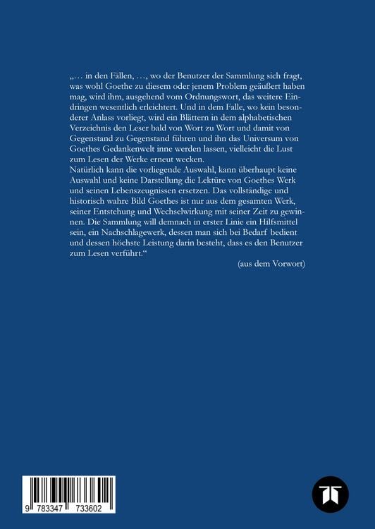 Produktbild: Goethe. Gedanken und Ausspr&uuml;che
