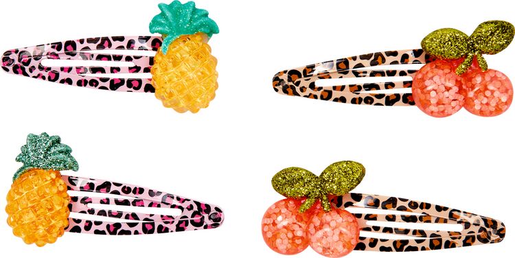 Produktbild: Haarclips Leo Kirsche & Ananas - beautiful Stars, sort.