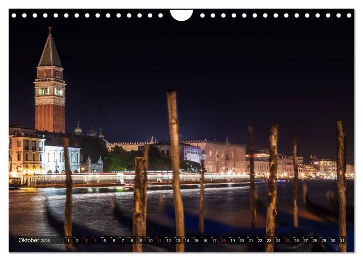 Produktbild: Leuchtendes Venedig (Wandkalender 2026 DIN A4 quer), CALVENDO Monatskalender