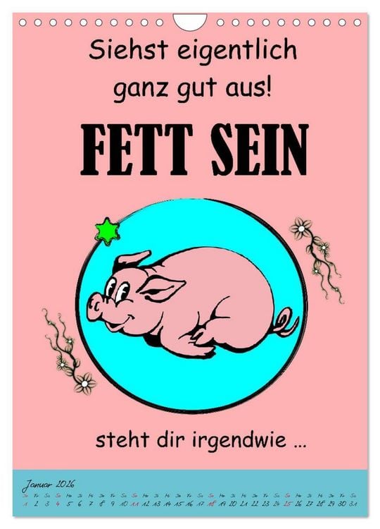 Produktbild: L&auml;uft&acute;s noch nicht beschissen genug? Dann hilft der Anti-Gl&uuml;cks-Kalender! (Wandkalender 2026 DIN A4 hoch), CALVENDO Monatskalender