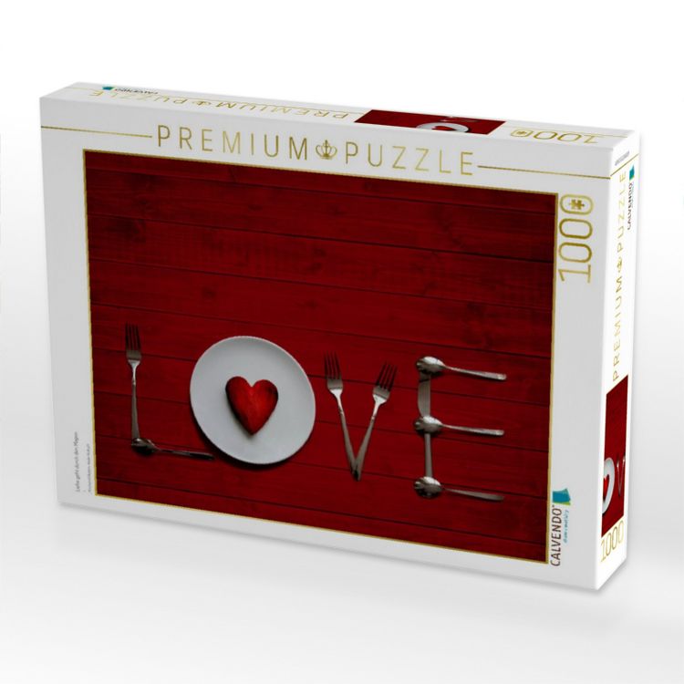Produktbild: CALVENDO Puzzle Liebe geht durch den Magen | 1000 Teile Lege-Gr&ouml;&szlig;e 64x48cm Foto-Puzzle f&uuml;r gl&uuml;ckliche Stunden