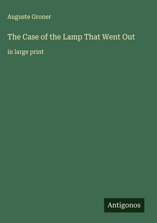Produktbild: The Case of the Lamp That Went Out