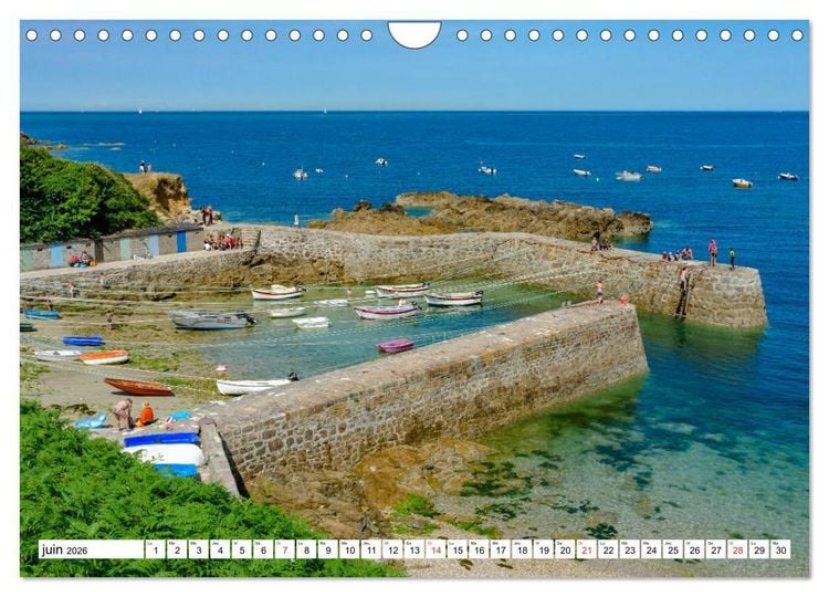 Produktbild: Normandie, la c&ocirc;te nord Cotentin (Calendrier mural 2026 DIN A4 vertical), CALVENDO calendrier mensuel
