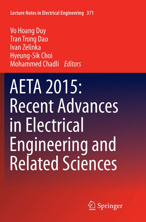 Produktbild: AETA 2015: Recent Advances in Electrical Engineering and Related Sciences
