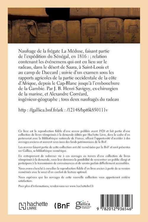 Produktbild: Naufrage de la fr&eacute;gate La M&eacute;duse, faisant partie de l'exp&eacute;dition du S&eacute;n&eacute;gal, en 1816 relation
