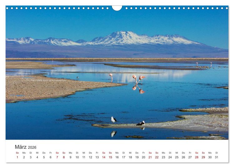 Produktbild: Chile - Das langgestreckte Land. (Wandkalender 2026 DIN A3 quer), CALVENDO Monatskalender