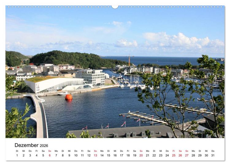 Produktbild: S&uuml;dnorwegen - von Kristiansand bis Stavanger (Wandkalender 2026 DIN A2 quer), CALVENDO Monatskalender