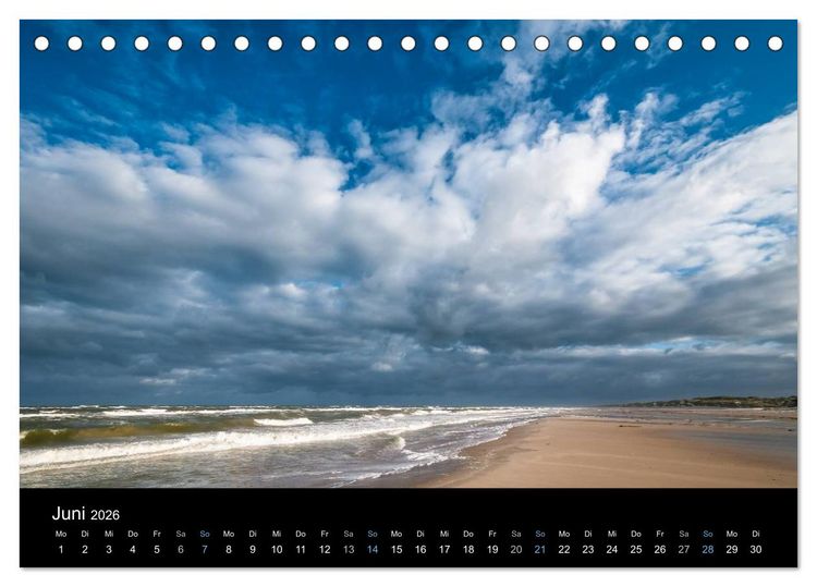 Produktbild: Wolken &uuml;ber D&auml;nemark (Tischkalender 2026 DIN A5 quer), CALVENDO Monatskalender
