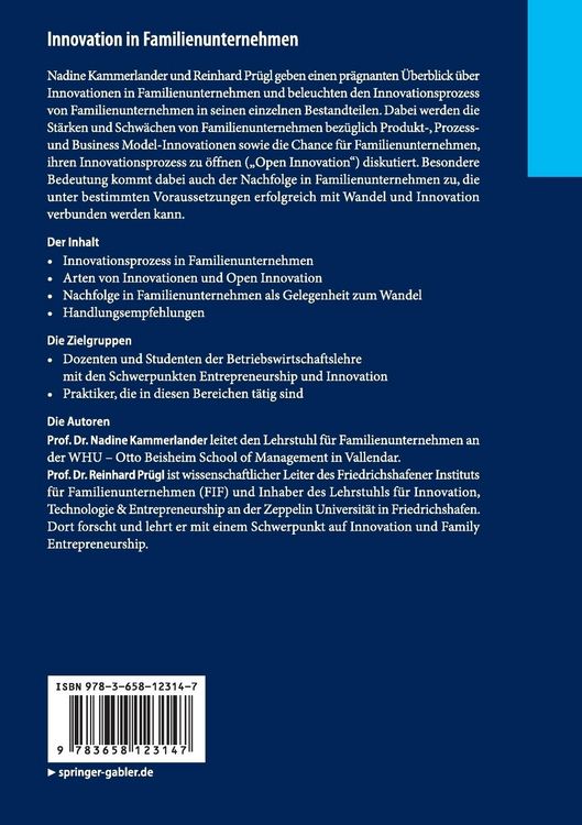 Produktbild: Innovation in Familienunternehmen
