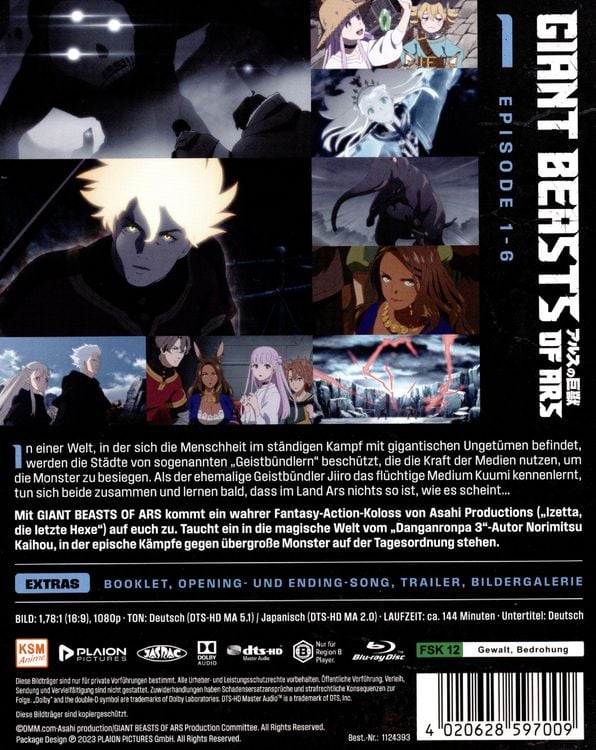 Produktbild: Giant Beasts of Ars: Volume 1 (Ep. 1-6)
