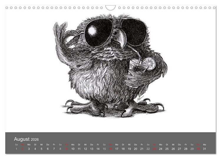Produktbild: TIERONISCH (Wandkalender 2026 DIN A3 quer), CALVENDO Monatskalender