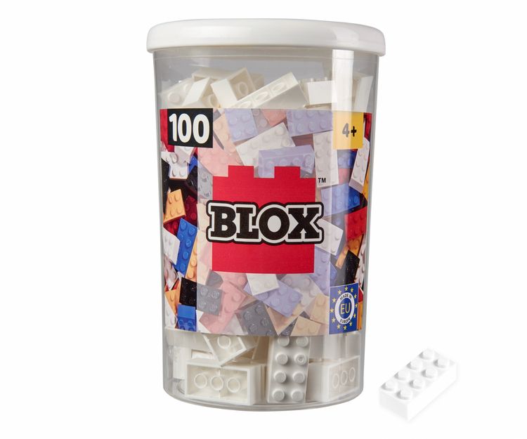 Produktbild: Simba 104118915 - Blox Steine in Dose, Konstruktionsspielzeug, 100, wei&szlig;